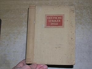 Deutsche Lyriker: Vom 16 bis ins 20 Jahrhundert Fur Mittelschulen ausgewahlt
