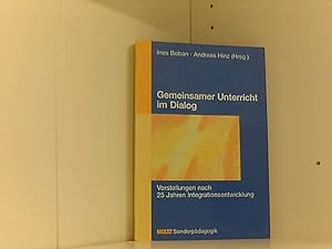 Bild des Verkufers fr Gemeinsamer Unterricht im Dialog: Vorstellungen nach 25 Jahren Integrationsentwicklung (Beltz Sonderpdagogik) zum Verkauf von Book Broker