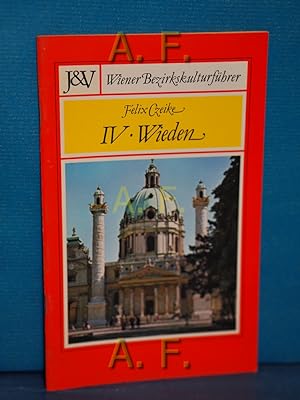 Bild des Verkufers fr Wieden : Wiener Bezirkskulturfhrer 4 zum Verkauf von Antiquarische Fundgrube e.U.