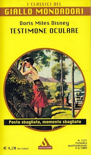 Bild des Verkufers fr Testimone oculare (Italiano) Il giallo Mondadori zum Verkauf von Versandantiquariat Nussbaum