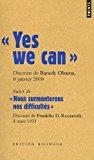 Seller image for Yes We Can : Discours De Barack Obama, Candidat  La Prsidence Des Etats-unis,  Nashua (new Hampsh for sale by RECYCLIVRE