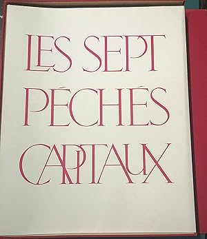 Bild des Verkufers fr Les Sept Pches Capitaux. Huit Lithographies originales de LEONOR FINI, texte indit de Jacques Perret. zum Verkauf von Libreria Antiquaria Pregliasco