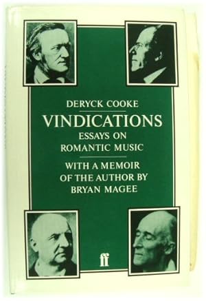 Seller image for Vindications: Essays on Romantic Music with a Memoir of the Author By Bryan Magee for sale by PsychoBabel & Skoob Books