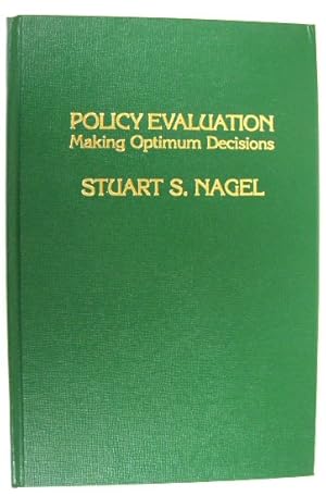 Bild des Verkufers fr Policy Evaluation: Making Optimum Decision zum Verkauf von PsychoBabel & Skoob Books