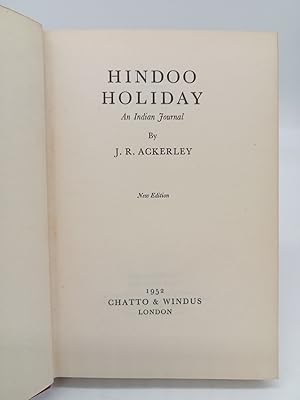 Seller image for Hindoo Holiday: An Indian Journal. for sale by ROBIN SUMMERS BOOKS LTD