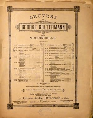 Seller image for [Op. 51] Oeuvres de George Goltermann pour le violoncelle. Op. 51. 3me concerto, H moll. Avec piano for sale by Paul van Kuik Antiquarian Music