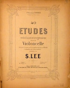 Bild des Verkufers fr [Op. 31, suite 2] 40 tudes mlodiques et progressives pour le violoncelle formant la suite et le complment de sa mthode de violoncelle. Op. 31. 2. Suite zum Verkauf von Paul van Kuik Antiquarian Music