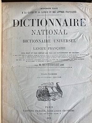 Image du vendeur pour Dictionnaire national ou Dictionnaire universel de la langue française. Deux tomes. mis en vente par ShepherdsBook