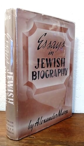 Seller image for Essays in Jewish Biography for sale by Structure, Verses, Agency  Books
