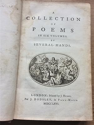 A COLLECTION OF POEMS in Six Volumes by Several Hands. DODSLEY'S POEMS (spine title)