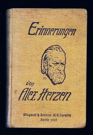 Bild des Verkufers fr Erinnerungen. Aus dem Russischen bertragen, herausgegeben und eingeleitet von Otto Buek. Zweiter Band. zum Verkauf von terrahe.oswald