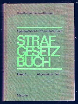 Imagen del vendedor de Systematischer Kommentar zum Strafgesetzbuch; Teil: 1, Allgemeiner Teil ( 1 - 79b) a la venta por terrahe.oswald