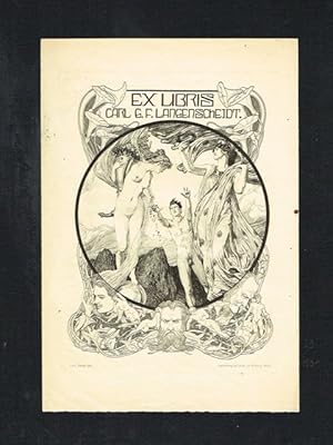 Exlibris Carl G. F. Langenscheidt.