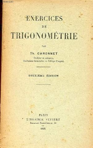 Seller image for Exercices de trigonomtrie - 2e dition. for sale by Le-Livre