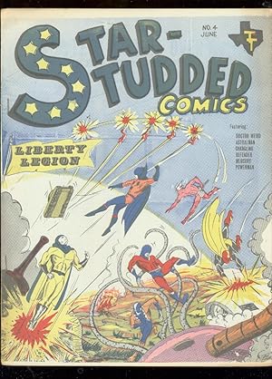 STAR-STUDDED COMICS #4--FANZINE-LIBERTY LEGION-DR WEIRD FN