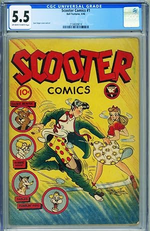 SCOOTER COMICS #1 CGC 5.5-Obscure Canadian Teen comic-GGA-RARE 2134029014