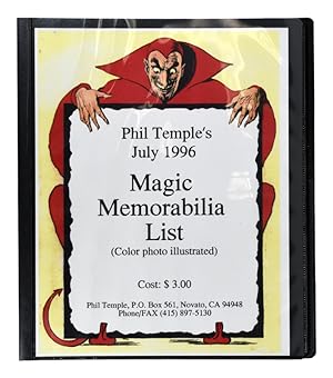Immagine del venditore per Phil Temple's Magic Memorabilia List venduto da Quicker than the Eye