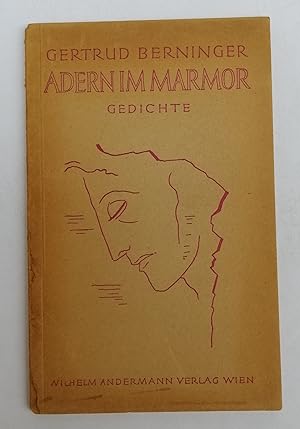 Bild des Verkufers fr Adern im Marmor. Gedichte. zum Verkauf von Der Buchfreund