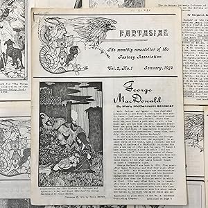 FANTASIAE NEWSLETTER (1974 - VOL. 2 NO. 1-12)
