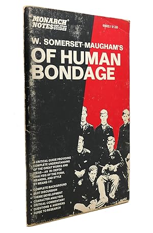 Imagen del vendedor de W. SOMERSET MAUGHAM'S OF HUMAN BONDAGE Study Guide a la venta por Rare Book Cellar