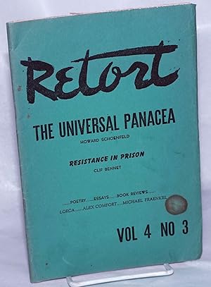 Imagen del vendedor de Retort: An anarchist quarterly of social philosophy and the arts. Vol. 4, no. 3, Winter, 1949 a la venta por Bolerium Books Inc.