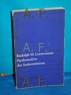 Seller image for Psychoanalyse des Antisemitismus. [Aus d. Franz. bers. von Lothar Baier] / edition suhrkamp , 241, Teil von: Anne-Frank-Shoah-Bibliothek for sale by Antiquarische Fundgrube e.U.