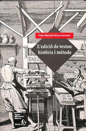 Imagen del vendedor de L'EDICI DE TEXTOS HISTRIA I MTODE. a la venta por Librera Smile Books