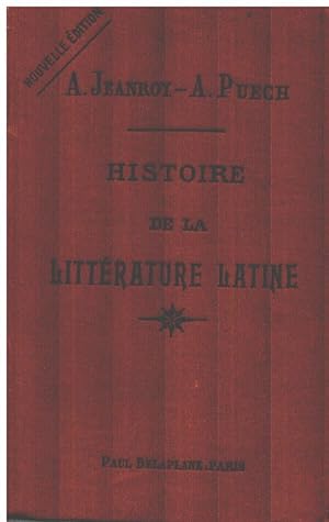 Imagen del vendedor de Histoire de la litterature latine a la venta por librairie philippe arnaiz
