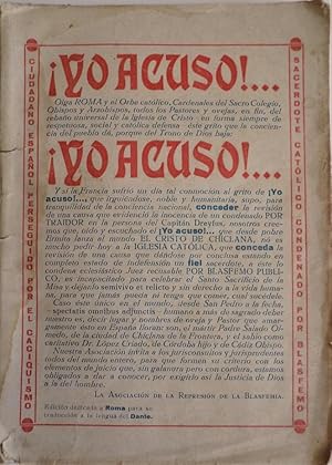 ¡YO ACUSO!. Oiga Roma y el Orbe católico, Cardenales del Sacro Colegio, Obispos y Arzobispos? ést...