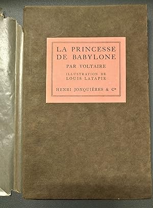 Bild des Verkufers fr La princesse de Babylone zum Verkauf von Libreria Della Rondine Ascona
