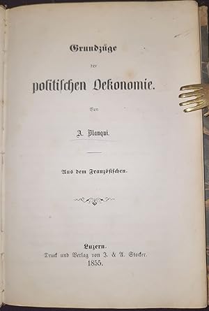 Grundzüge der politischen Ökonomie. Aus dem Französischen.