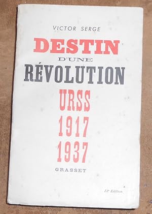Destin d?une Révolution URSS 1917 1937