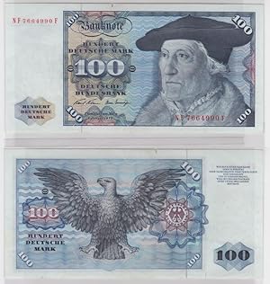 T146048 Banknote 100 DM Deutsche Mark Ro. 273b Schein 2.Jan 1970 KN NF 7664990 F