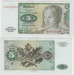 T146581 Banknote 5 DM Deutsche Mark Ro. 269a Schein 2.Jan. 1970 KN B 2653339 M