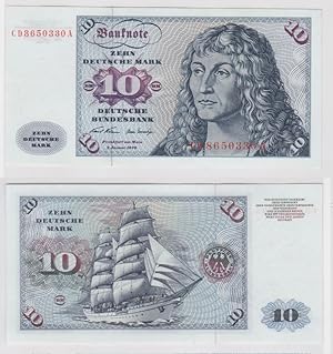 T146969 Banknote 10 DM Deutsche Mark Ro. 270a Schein 2.Jan. 1970 KN CD 8650330 A