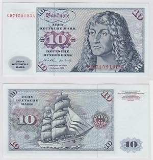 T140090 Banknote 10 DM Deutsche Mark Ro. 270a Schein 2.Jan. 1970 KN CD 7152103 A