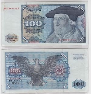 T146708 Banknote 100 DM Deutsche Mark Ro 278a Schein 1.Juni 1977 KN NG 3860454 A