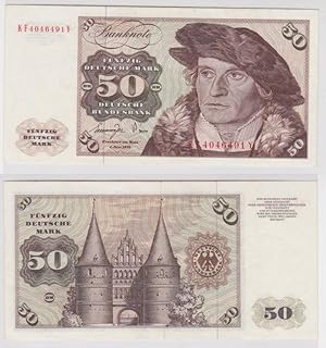 T141497 Banknote 50 DM Deutsche Mark Ro. 277a Schein 1.Juni 1977 KN KF 4046491 Y