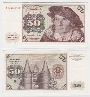 T145145 Banknote 50 DM Deutsche Mark Ro. 277a Schein 1.Juni 1977 KN KF 6520970 U