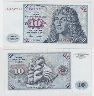 T146093 Banknote 10 DM Deutsche Mark Ro. 281a Schein 2.Jan. 1980 KN CJ 4858750 J