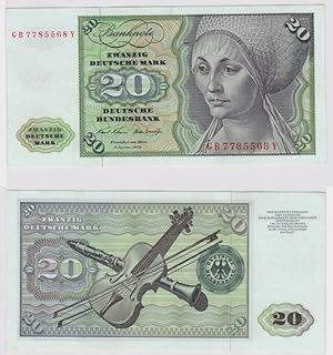 T147816 Banknote 20 DM Deutsche Mark Ro. 271a Schein 2.Jan. 1970 KN GB 7785568 Y