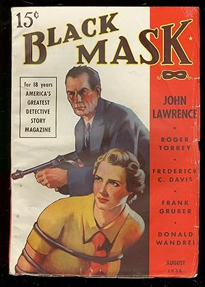 BLACK MASK DETECTIVE STORIES AUG '38 WILD COVER PULP FN