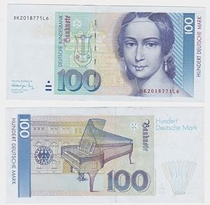 T146102 Banknote 100 DM Deutsche Mark Ro 300a Schein 1.Aug. 1991 KN DK 2018771L6