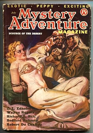 Image du vendeur pour Mystery Adventure-7/1936-Norman Saunders-bondage cover-Wo-Fan-pulp mis en vente par DTA Collectibles