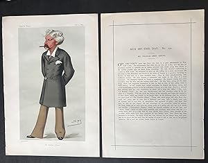 Original Illustration and Profile of Bret Harte published in Vanity Fair Magazine; [Harte, Franci...