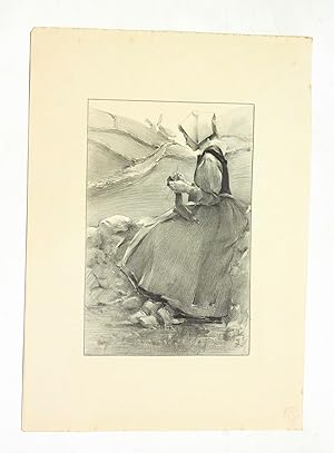 Image du vendeur pour Fleur de Lande" - Lithographie originale sur Chine - L'Estampe Moderne mis en vente par Librairie Le Feu Follet