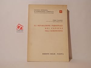 Bild des Verkufers fr La separazione dei coniugi nella giurisprudenza zum Verkauf von Libreria Spalavera