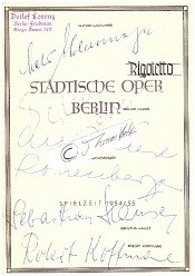 Seller image for MATHIEU AHLERSMEYER (1896-1979) deutscher Opernsnger (Bariton) und Schauspieler, in der Endphase des Zweiten Weltkriegs nahm ihn Adolf Hitler 1944 in die Gottbegnadeten-Liste der wichtigsten Knstler auf for sale by Herbst-Auktionen