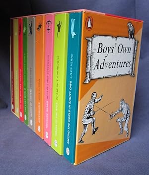 Seller image for Boys' Own Adventure Box Set: Treasure Island, Around the World in 80 Days, Tarzan od the Apes, Greenmantle, Rupert of Hentzau, The Lost World, The Man Who Was Thursday, The Riddle of the Sands, The Prisoner of Zenda for sale by C L Hawley (PBFA)