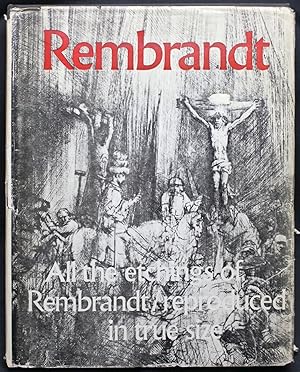 Bild des Verkufers fr Rembrandt. All the Etchings Reproduced in True Size. 312 Illustrations, 3 outsize sheets zum Verkauf von Graphem. Kunst- und Buchantiquariat